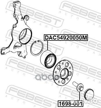 DAC54920050M подшипник ступицы перед. MB W204