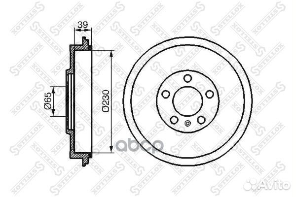 6025-4303-SX барабан тормозной Skoda Octavia 1