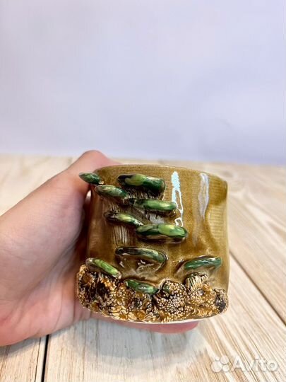 Керамическая кружка/кашпо/горшок