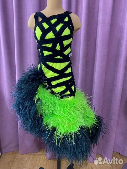 Платье для бальных танцев латина Ю1