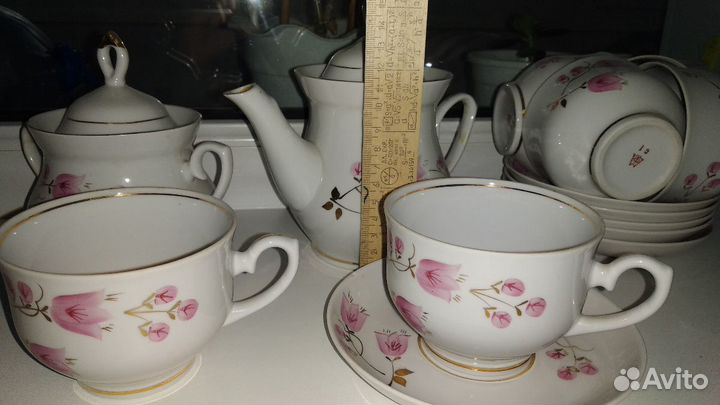 Сервиз чайный (Минский фарфор, 1 сорт, 1970 года)
