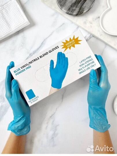 Перчатки нитриловые