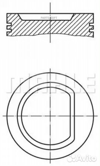 Mahle 0303201 Поршень