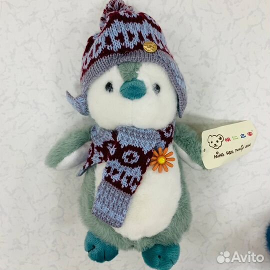 Пингвин в шапочке. Мягкая игрушка 20см