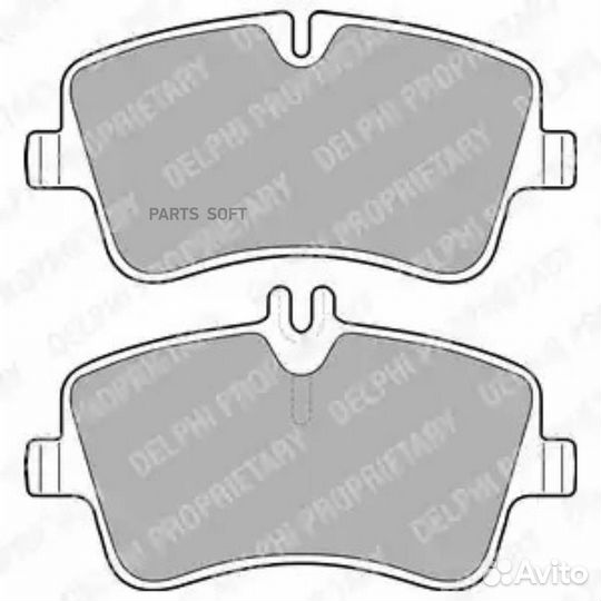 Delphi LP1696 Колодки торм.пер