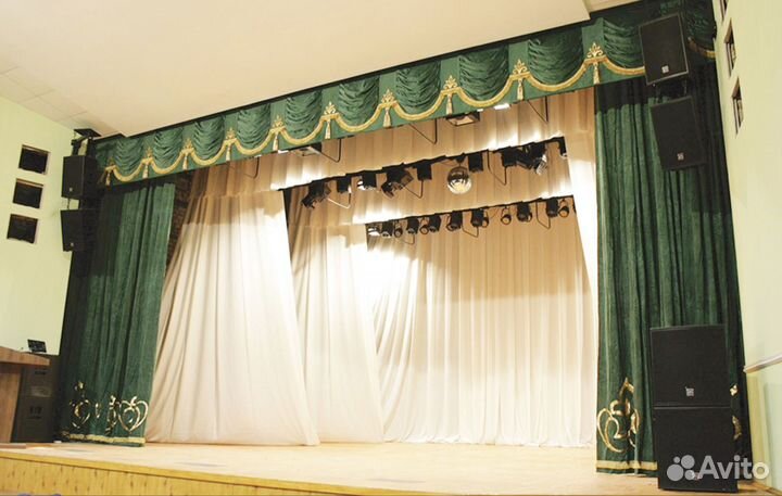 Занавес сцены для актовый зал школы дк театр клуб