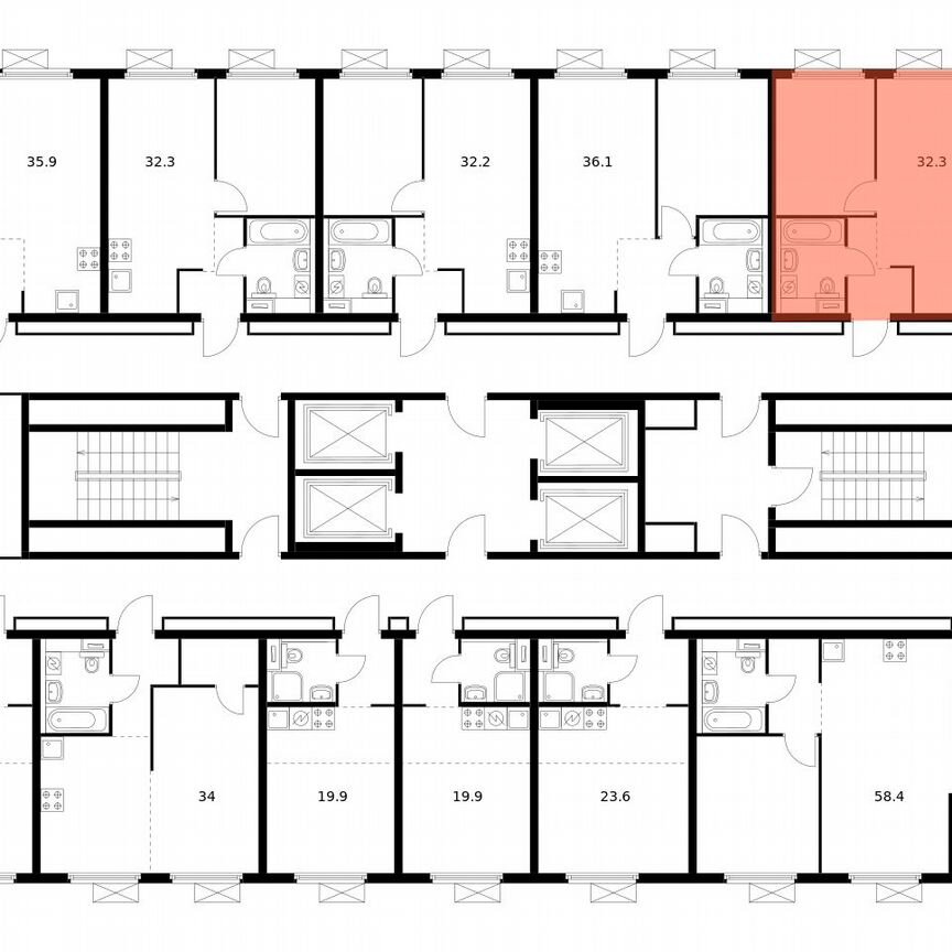 1-к. квартира, 32,3 м², 14/28 эт.