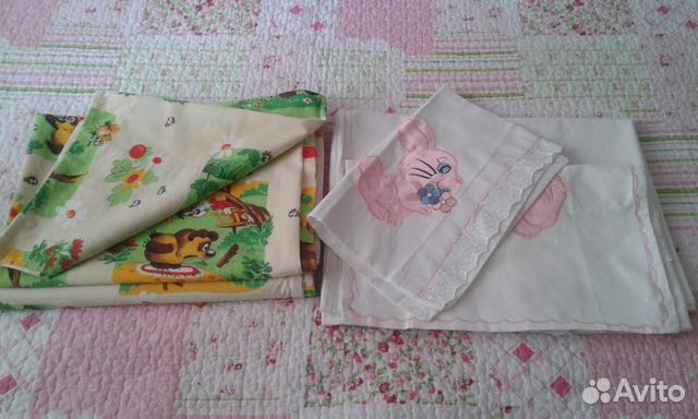 2 комплекта детского белья в кроватку