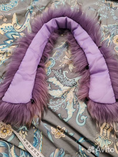 Меховой воротник енот