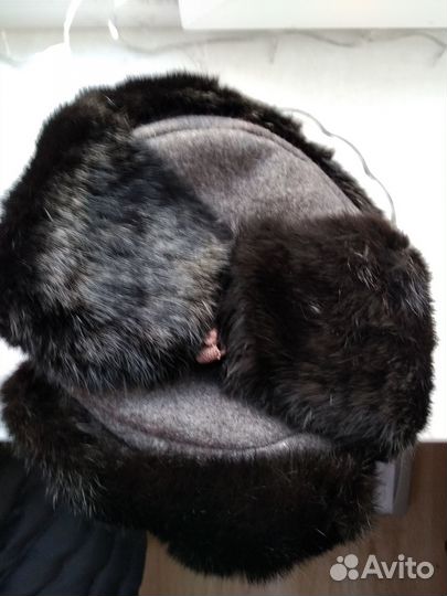 Шапка ушанка меховая (кролик)
