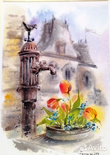 Открытки Город Люди