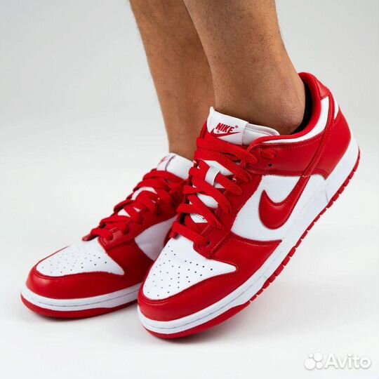 Кроссовки Nike Dunk Low University Red (36-45)