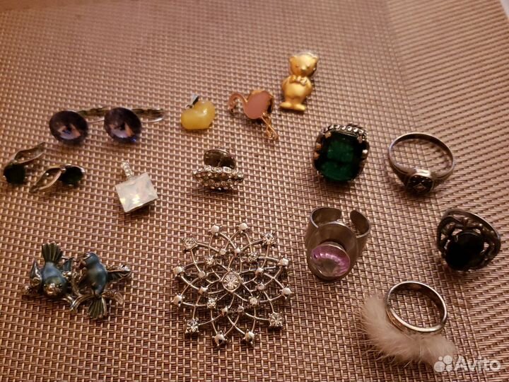 Броши,кольца,серьги