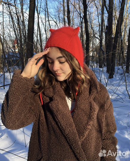 Шапка чепчик с ушками