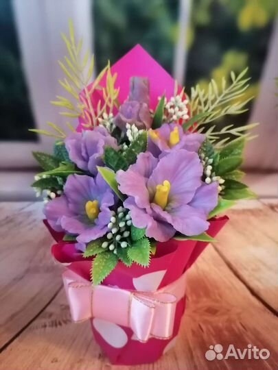 Букет из мыла ручной работы