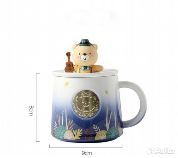 Кружка детская с крышкой новая