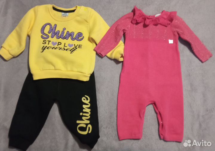 Большой пакет одежды для девочки 68