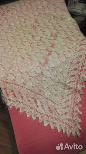 Палантин пуховый Оренбургский, платки