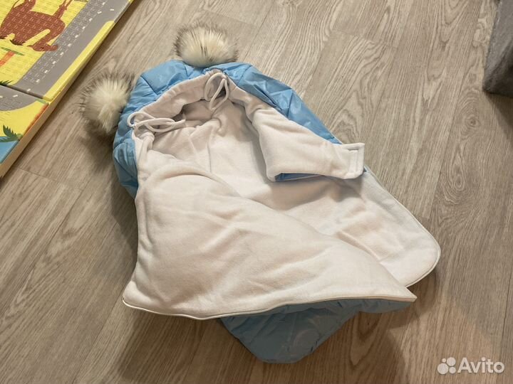 Конверт кокон на выписку новорожденного