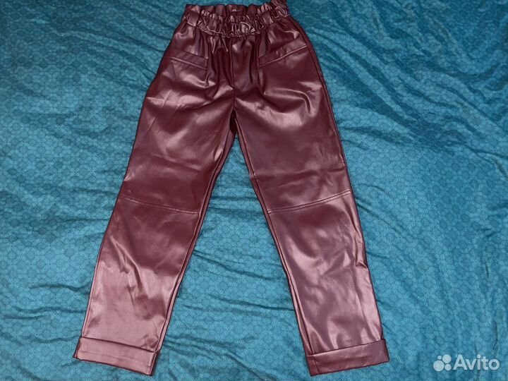 Брюки кожаные 40р