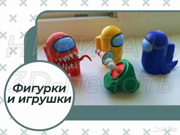 3д печать + моделирование по чертежу