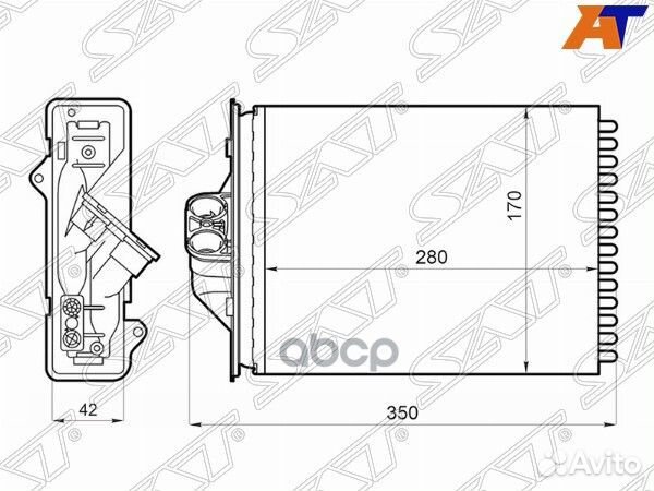 Радиатор отопителя салонаchrysler voyager/town&