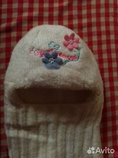 Шапка шлем на девочку