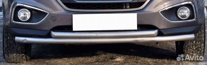 Защита бампера двойная