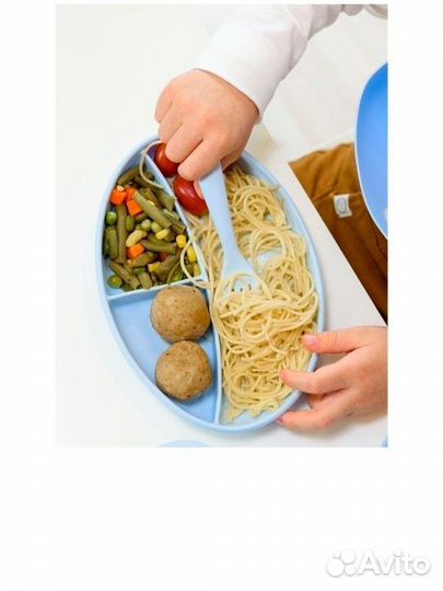 Секционная детская тарелка на присоске