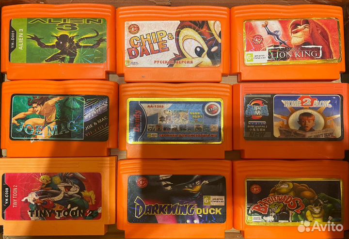 Картриджи для Dendy