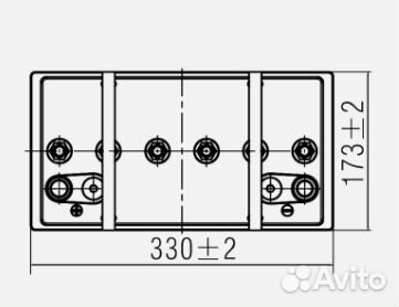 Аккумулятор лодочный WBR Marine MBC 12-115-2