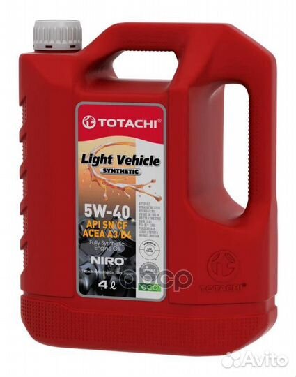 Totachi niro LV 5W40 (4L) масло моторн. синт.\