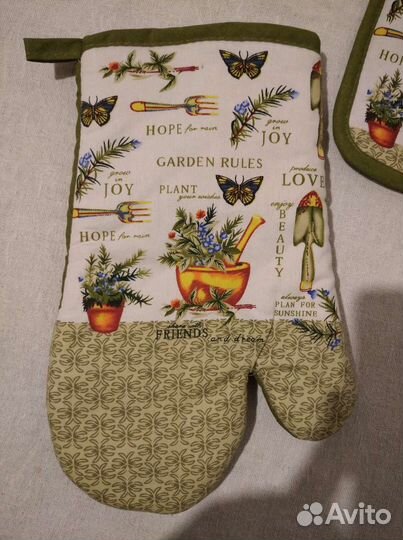 Прихватка-рукавица и прихватка в кухню цена за всё