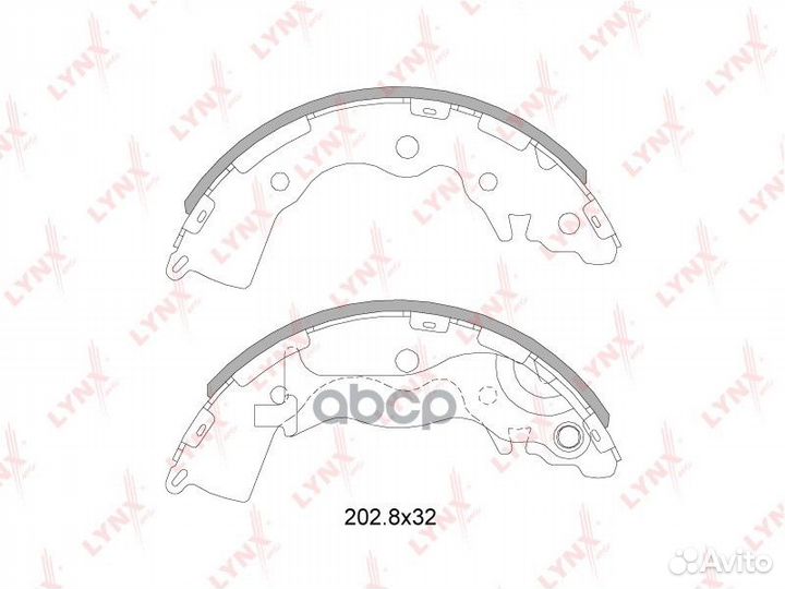 Колодки тормозные барабанные зад hyundai Ac