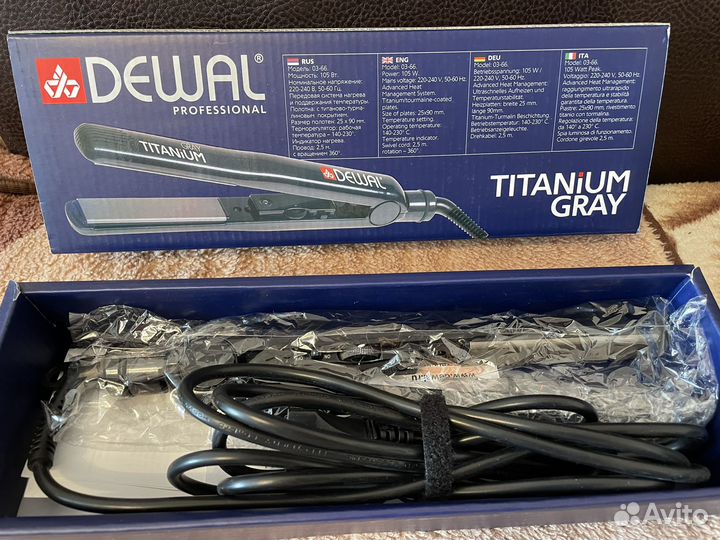 Щипцы-выпрямители Dewal Gray Titanium