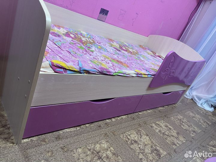 Детская кровать от 3 лет для девочки бу