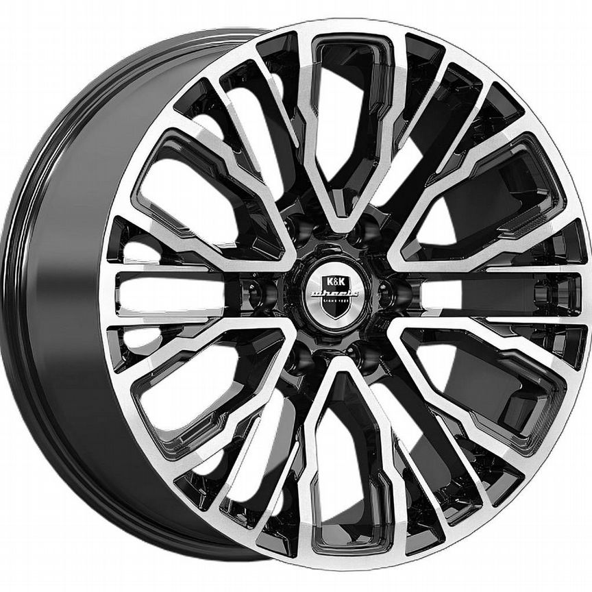 Диски K&K Кортес 8.5x19 6x139.7 ET25 D106.1 Алмаз черный
