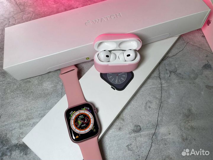 Комплект AirPods Pro 2 + Apple Watch 9