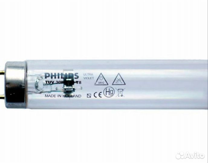 Бактерицидные ультрафиолетовые лампы 15 до 75 Ватт