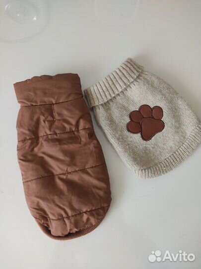 Жилетка и свитер для маленьких собак