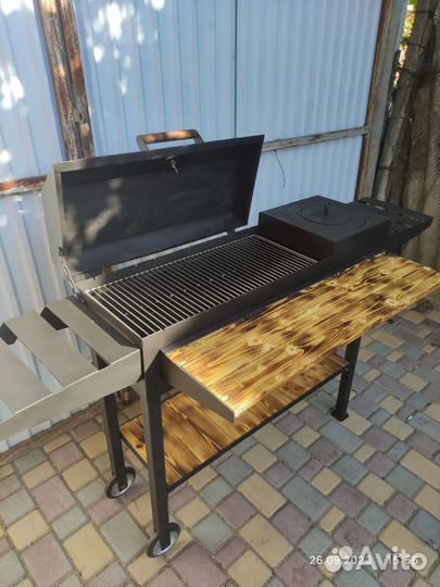 Гриль - Мангал с решёткой с наварными кольцами