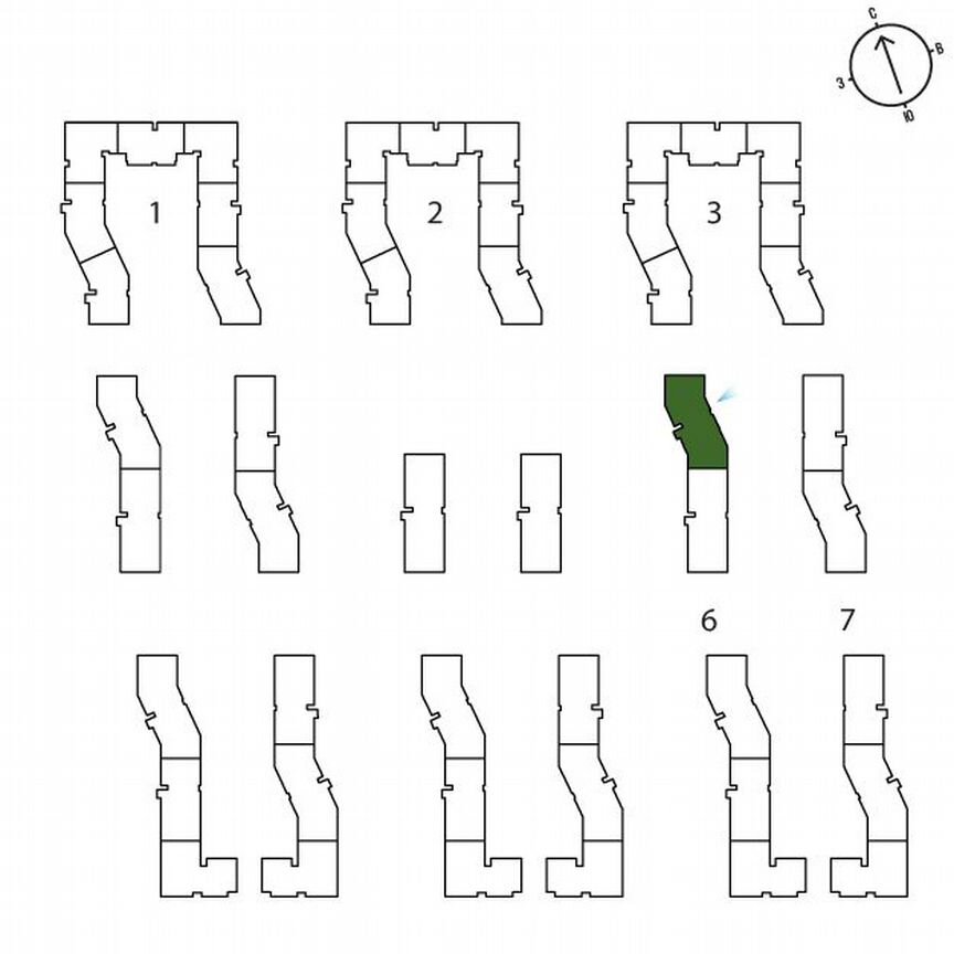 1-к. квартира, 43,9 м², 1/3 эт.