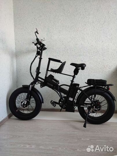 Электровелосипед фет-байк бу, складной