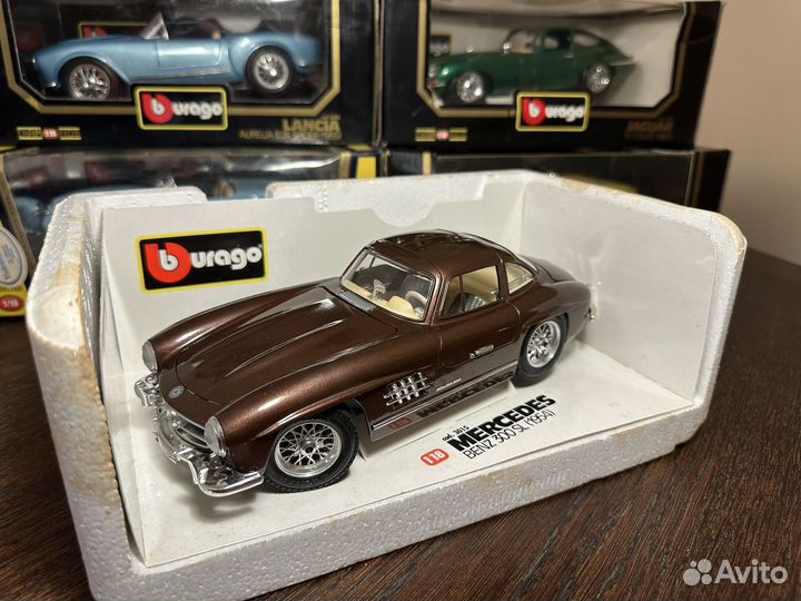 1:18 Bburgo Italy: Mercedes 300SL, Jaguar E-type