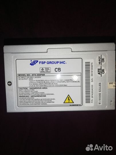 Блок питания для пк 300w 350w 450w