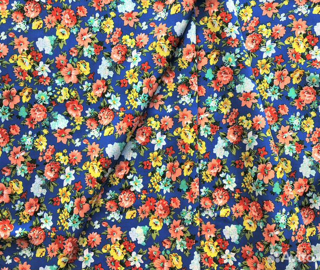 Ткань штапель отрез 3,96м -№3, плательный