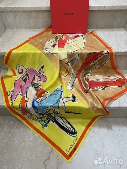 Max Mara шелковый платок - Gustav Klimt