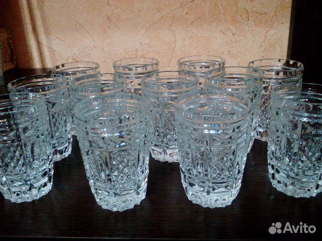 Рюмки хрустальные 12 штуки.СССР
