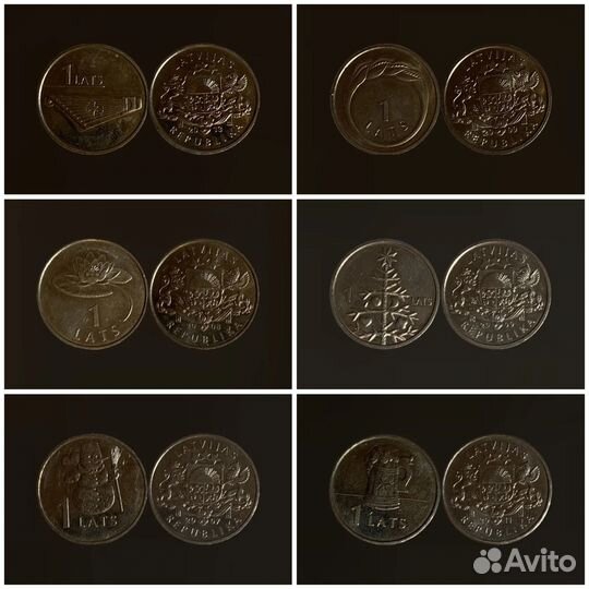 Монеты Латвии латы