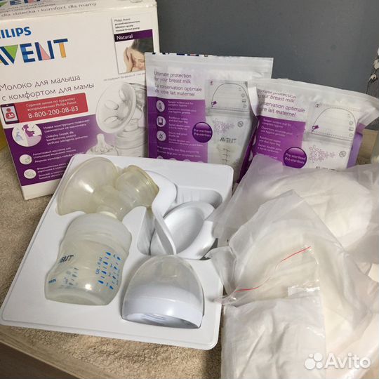 Молокоотсос Avent пакеты вкладыши